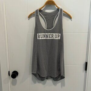 Lululemon vintage gray RUNNER UP tank top